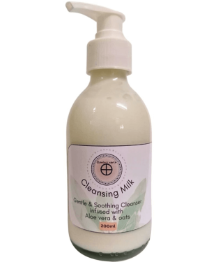 Aloe and oat cleansing milk for dry & sensitive skin. Calming barrier support cleanser South Africa