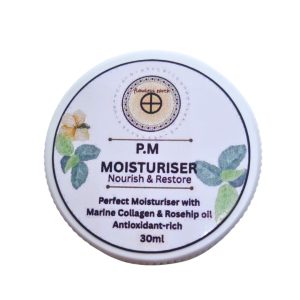 flawless earth pm moisturiser marine collagen & rosehip oil