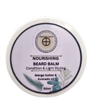 Botanical beard balm for conditioning with mango butter and avocado oil